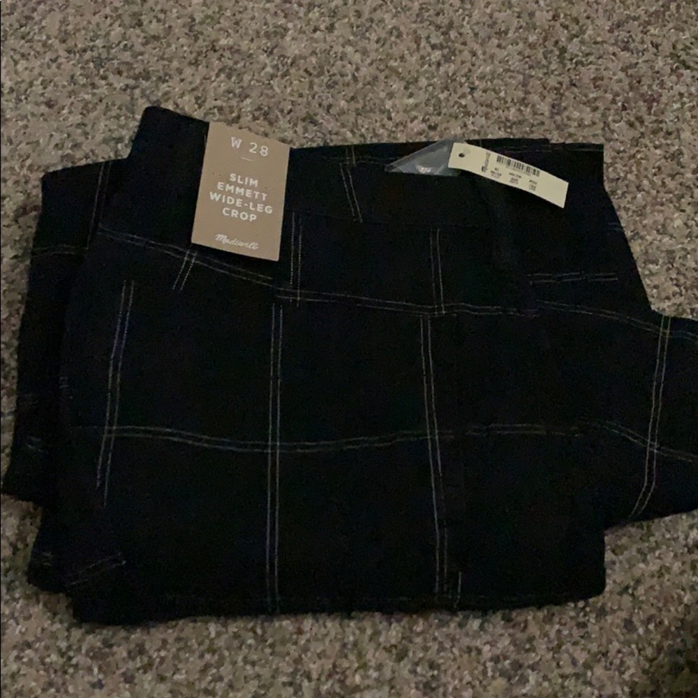 Madewell Emmett SLIM wide leg crop